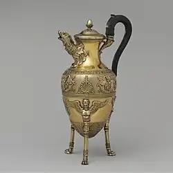 Coffeepot; 1797–1809; silver gilt; height: 33.3&nbsp;cm; Metropolitan Museum of Art, New York City