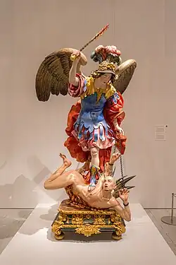 Saint Michael Defeating the Devil, 1692, Luisa Roldán