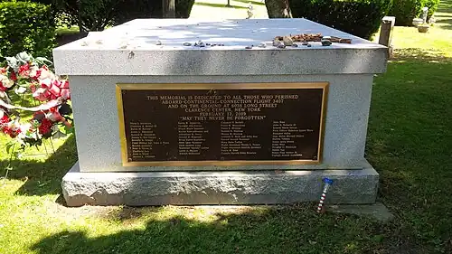 Memorial to the victims of Colgan Air Flight 3407