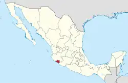 State of Colima within Mexico