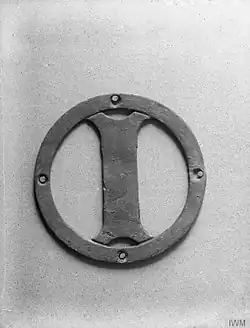 Ship's badge of HMS Iphigenia (IWM Q20184)