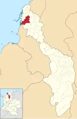 Location of the municipality and town of Arjona in the Bolívar Department of Colombia