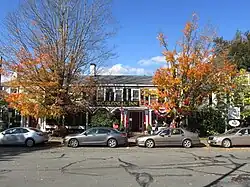 Main façade, on Monument Street
