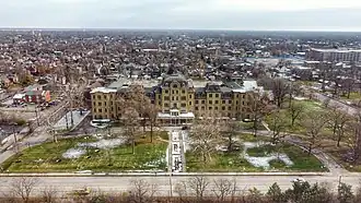 Main building and grounds