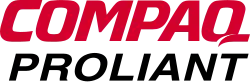 Wordmark of the ProLiant brand when it was still owned by Compaq