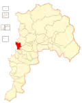 Map of the Quintero commune in the Valparaíso Region