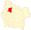 Location in the Araucanía Region