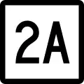 Route 2A marker