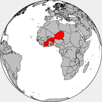 Countries in the Conseil de l'Entente