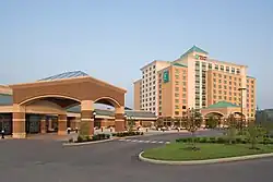 Attached Embassy Suites Hotel