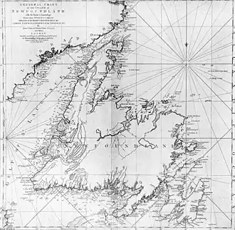 A large and detailed map of Newfoundland