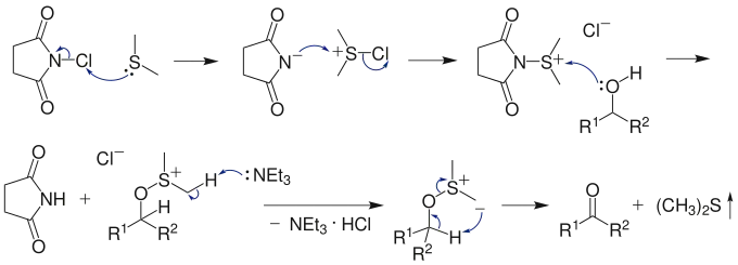 The reaction mechanism of Corey–Kim oxidation