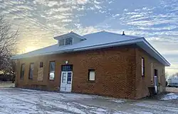 Former creamery building in Corvuso