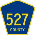 County Route 527 marker