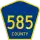 County Route 585 marker