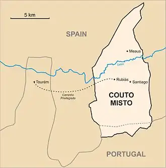 Map of the Couto Misto