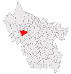 Location in Buzău County