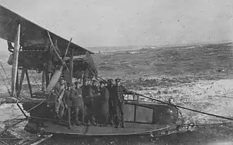 Crashed seaplane Frank McGill