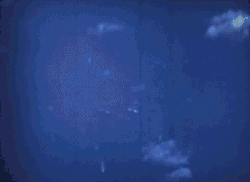 The airburst nuclear explosion of July 1, 1946. Photo taken from a tower on Bikini Island, 3.5 miles (5.6&nbsp;km) away.