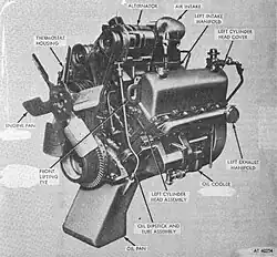 Cummins V8-300 (left front)