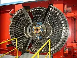 Close-up view of the ARGUS detector