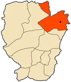 Location of El Biodh within Naâma Province