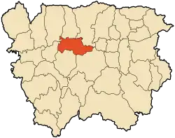 Location of Aïn Delfa within Aïn Delfa Province