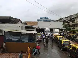 Dadar railway station entrance on the Central line side
