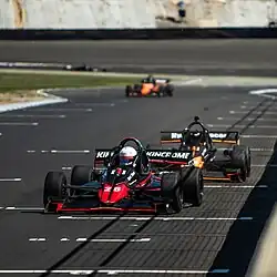 Damon Sterling, 2024 ADC Champion, leads at One Raceway.