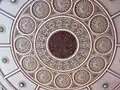 Decorative plaster ceiling c 1880 at Plough Lane Chapel, Lion Street, Brecon.