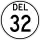 Delaware Route 32 marker