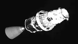 Image 44Spent upper stage of a Delta II rocket, photographed by the XSS 10 satellite (from Space debris)