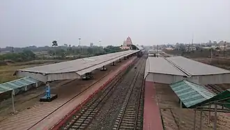 Deoghar railway station platform view