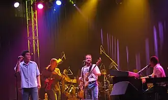 L to R: Mattison, Trucks, Smallie, Burbridge (Scott, rear)