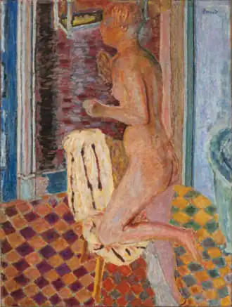 Pierre Bonnard. Nude with chair, 1935 - 1938.