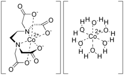 Skeletal formula of dicobalt edetate