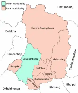 Divisions of Solukhumbu District