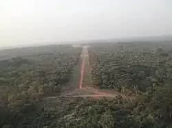 The airfield located to the south of the town of Djemah.