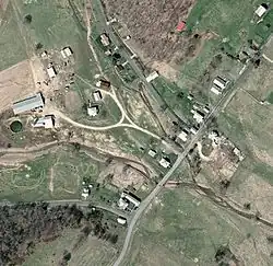 Aerial view of Doe Hill, Virginia