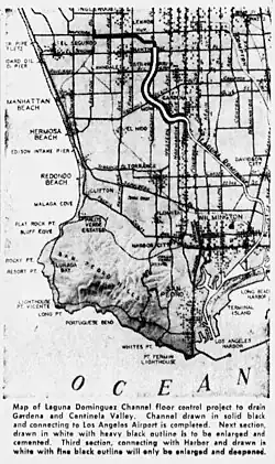 "Dominguez Channel Plan" (Gardena Valley News and Gardena Tribune, March 8, 1956)