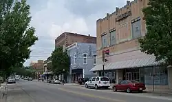 Buildings in downtown Centralia, Illinois, USA.