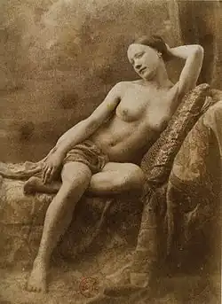 Image 32Photograph by Jean Louis Marie Eugène Durieu, part of a series made with Eugène Delacroix (from Nude photography)