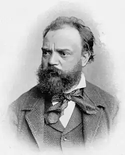 Antonín Dvořák (1841–1904), one of the most important Czech and European music composers, knighted for his merits[citation needed]