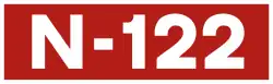 National road N-122 shield}}