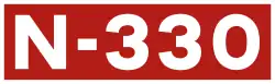 National road N-330 shield}}