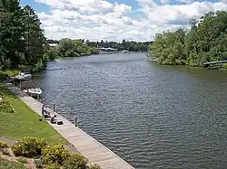 The Eagle River flowing through Eagle River
