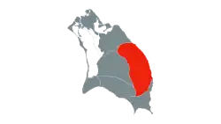 Location of East Coast