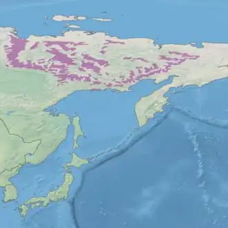Ecoregion territory (in purple)