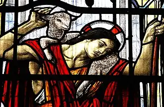 Detail from St Saviour Brookwood window. Courtesy Andrew Loutit