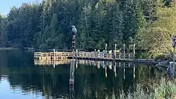 Fishing dock at Eel Lake